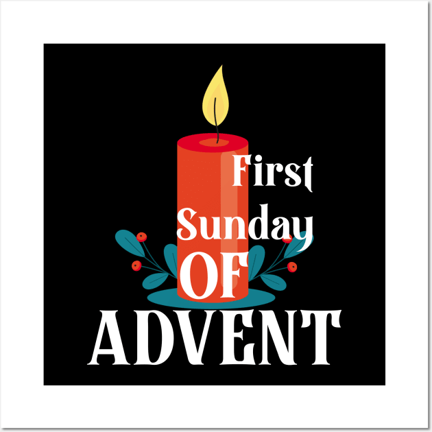 First sunday of Advent beginning of the Christian gift Wall Art by DMarts